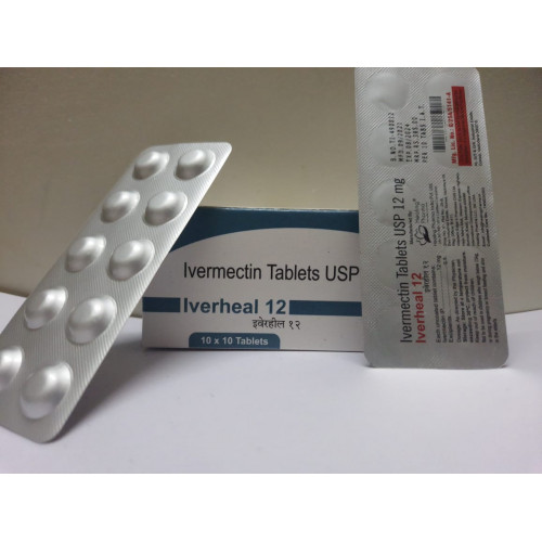 Ивермектин 12 мг. - 10 таблеток оригинал Индия 12 Mg Tablet USP для людей антипаразитарный препарат